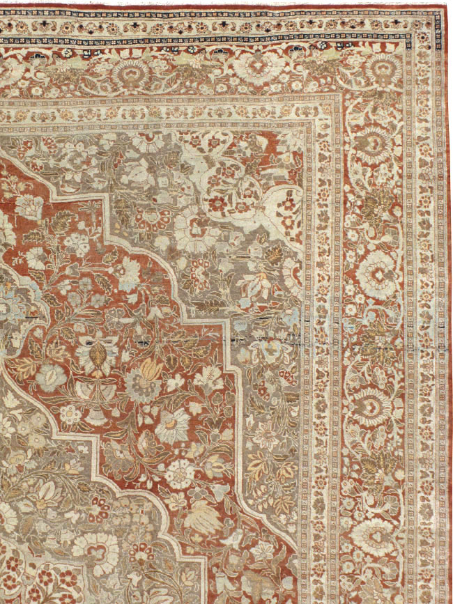 Antique Tabriz Hagi Jalili Carpet, No.20236 - Staging