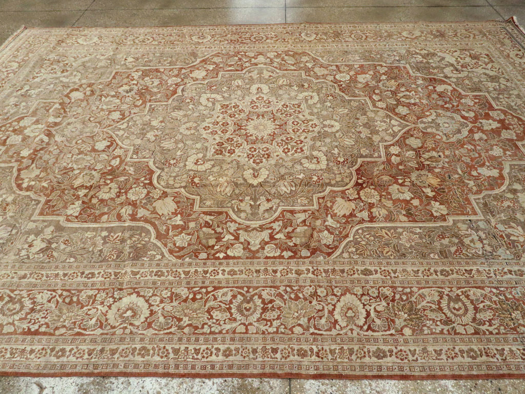 Antique Tabriz Hagi Jalili Carpet, No.20236 - Staging