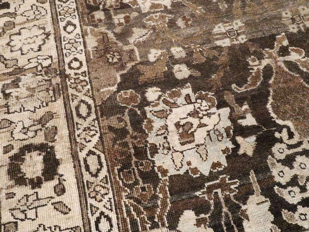 Antique Persian Tabriz Rug, No.20252 - Staging