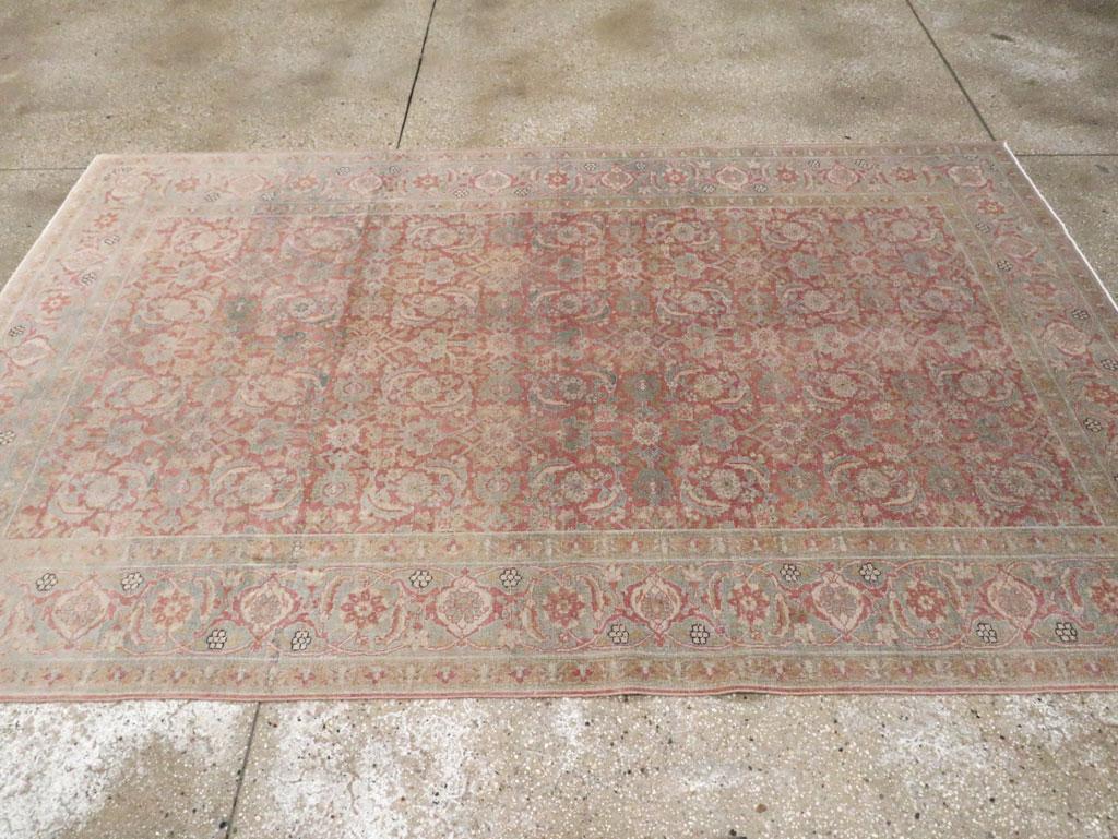 Antique Persian Tabriz Carpet, No.20259 - Staging