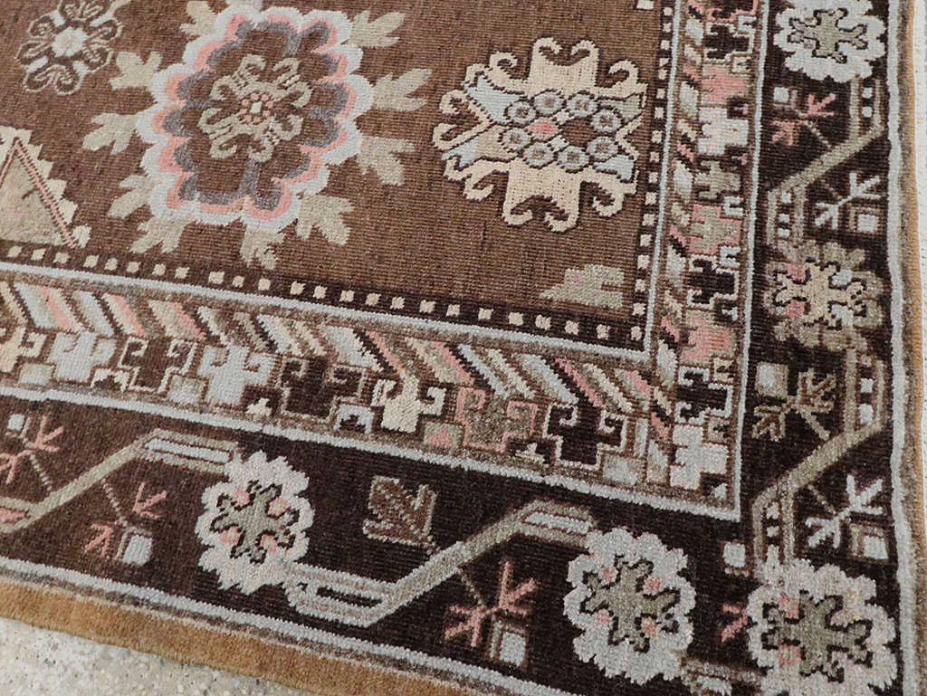 Antique East Turkestan Khotan Carpet, No.20263 - Staging