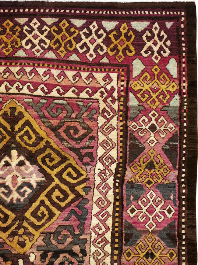 Antique Persian Kurdish Carpet, No.20270 - Staging