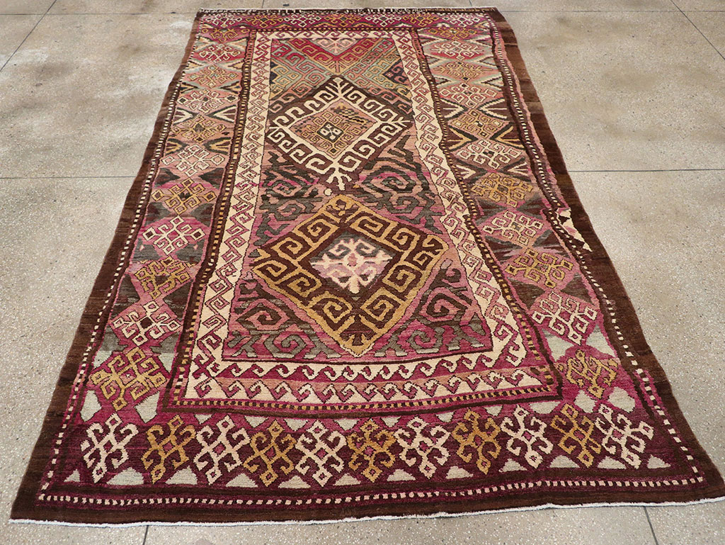 Antique Persian Kurdish Carpet, No.20270 - Staging