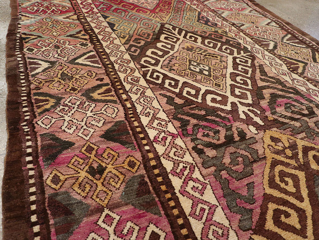 Antique Persian Kurdish Carpet, No.20270 - Staging