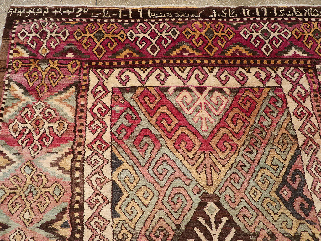 Antique Persian Kurdish Carpet, No.20270 - Staging