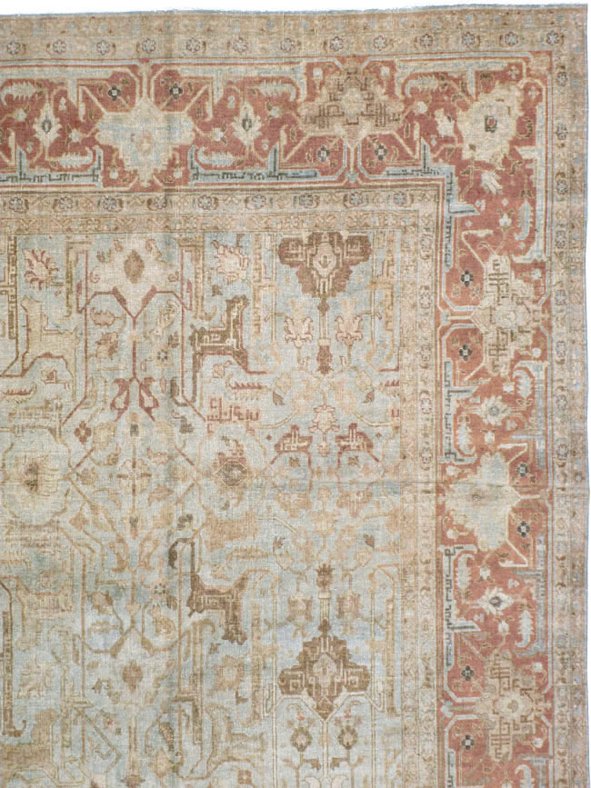 Antique Persian Tabriz Carpet, No.20288 - Staging