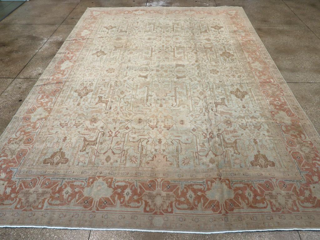 Antique Persian Tabriz Carpet, No.20288 - Staging