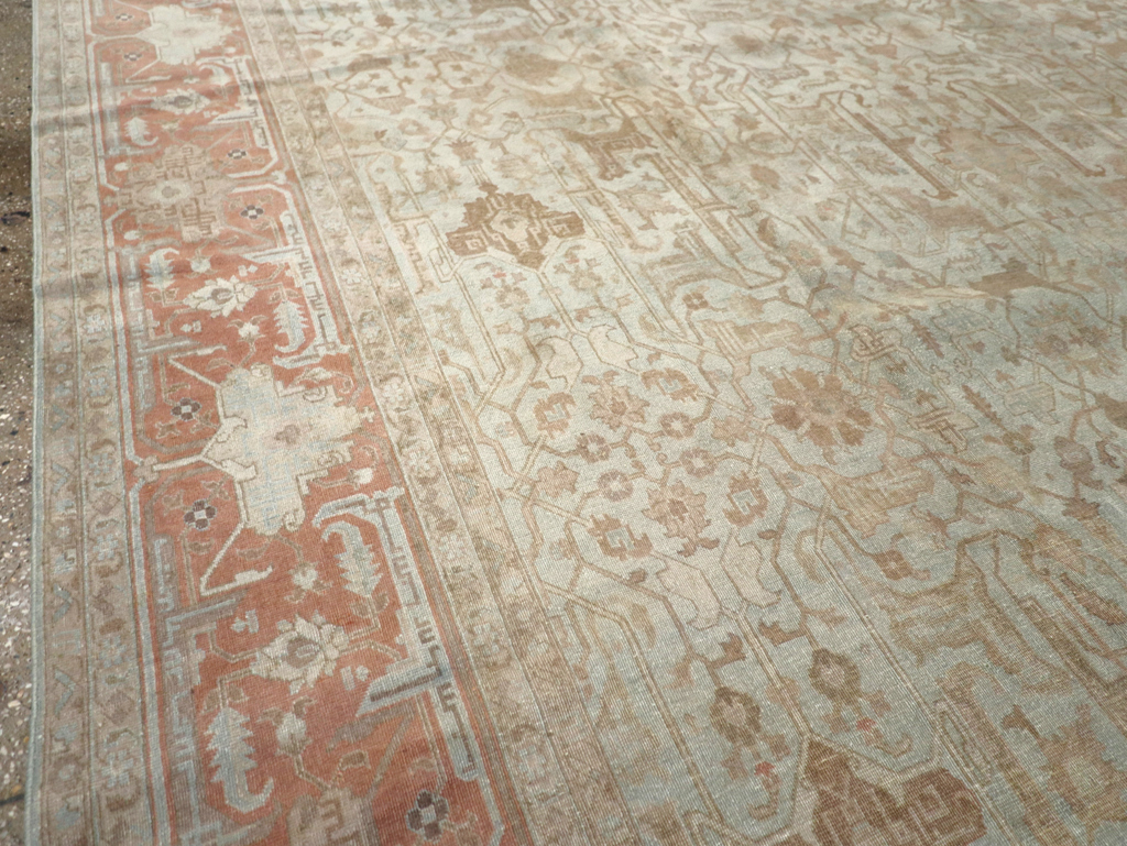 Antique Persian Tabriz Carpet, No.20288 - Staging