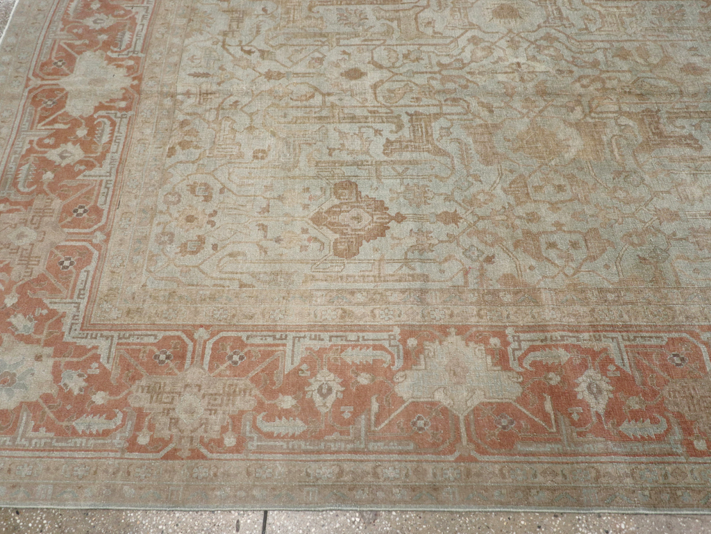 Antique Persian Tabriz Carpet, No.20288 - Staging