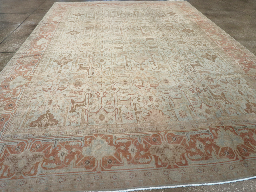 Antique Persian Tabriz Carpet, No.20288 - Staging