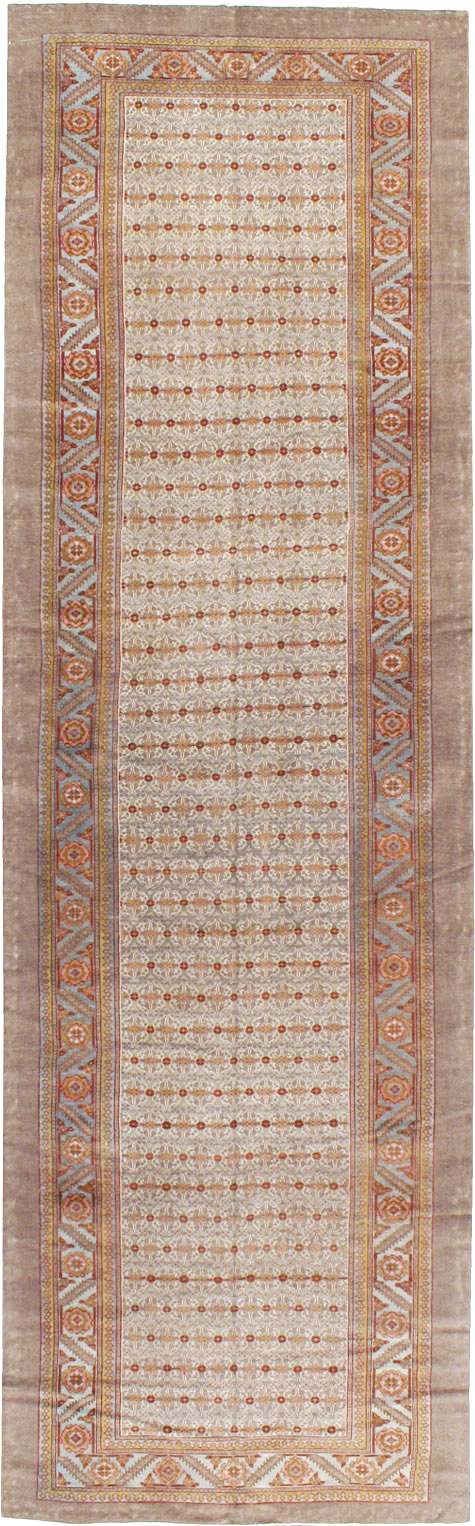 Antique Persian Serab Wide Gallery Runner, No.20289 - Staging