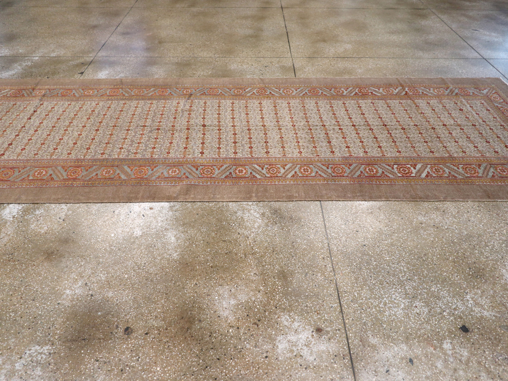 Antique Persian Serab Wide Gallery Runner, No.20289 - Staging