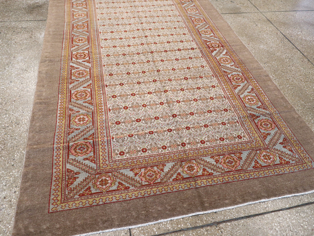 Antique Persian Serab Wide Gallery Runner, No.20289 - Staging