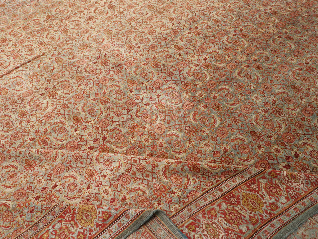 Antique Persian Senneh Carpet, No.20301 - Staging