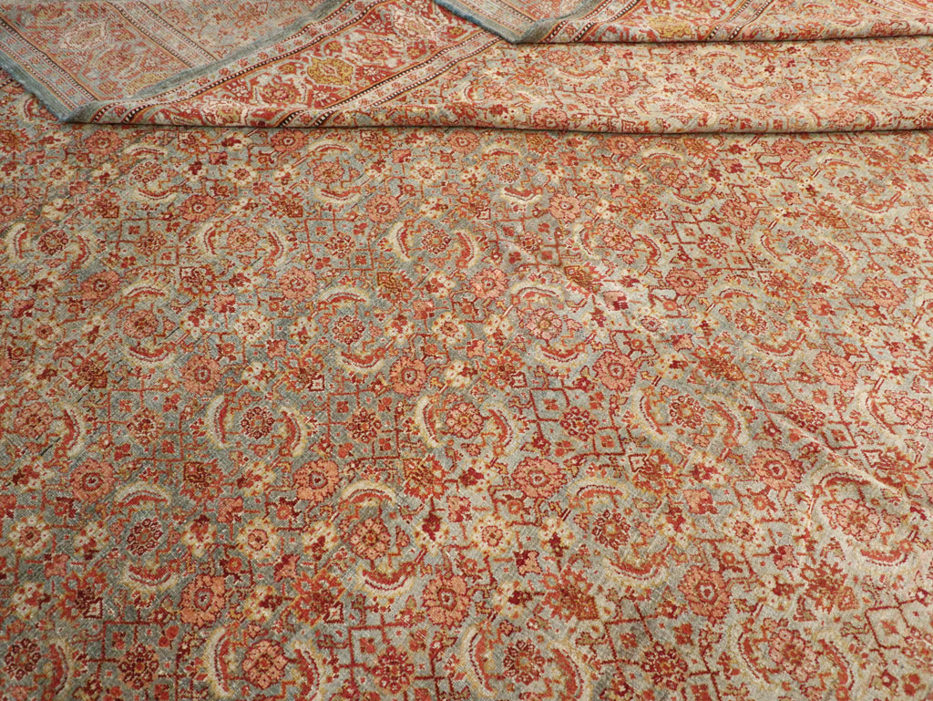 Antique Persian Senneh Carpet, No.20301 - Staging