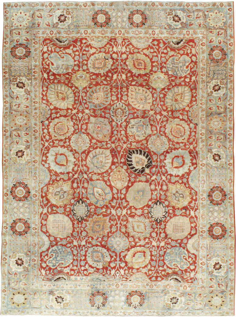 Antique Persian Tabriz Carpet, No.20304 - Staging