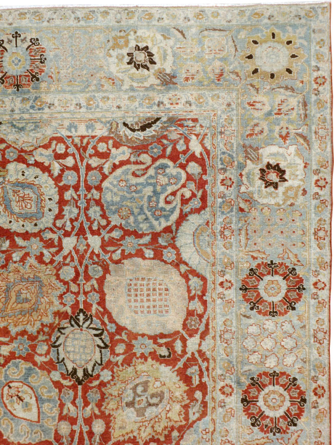 Antique Persian Tabriz Carpet, No.20304 - Staging