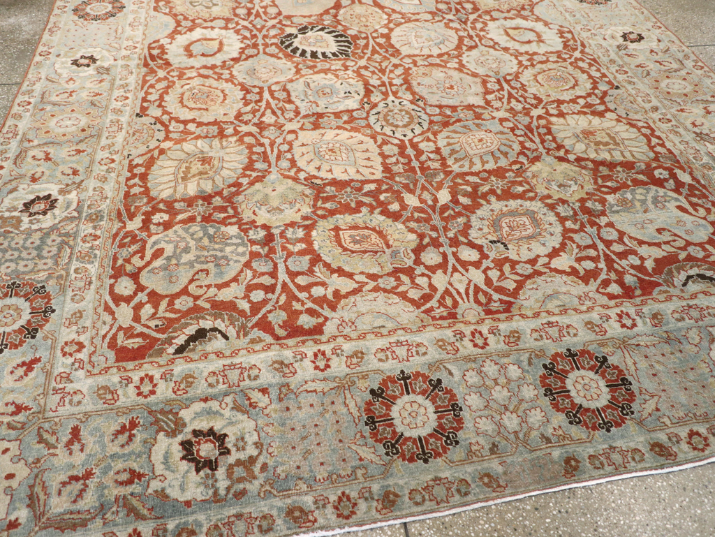 Antique Persian Tabriz Carpet, No.20304 - Staging