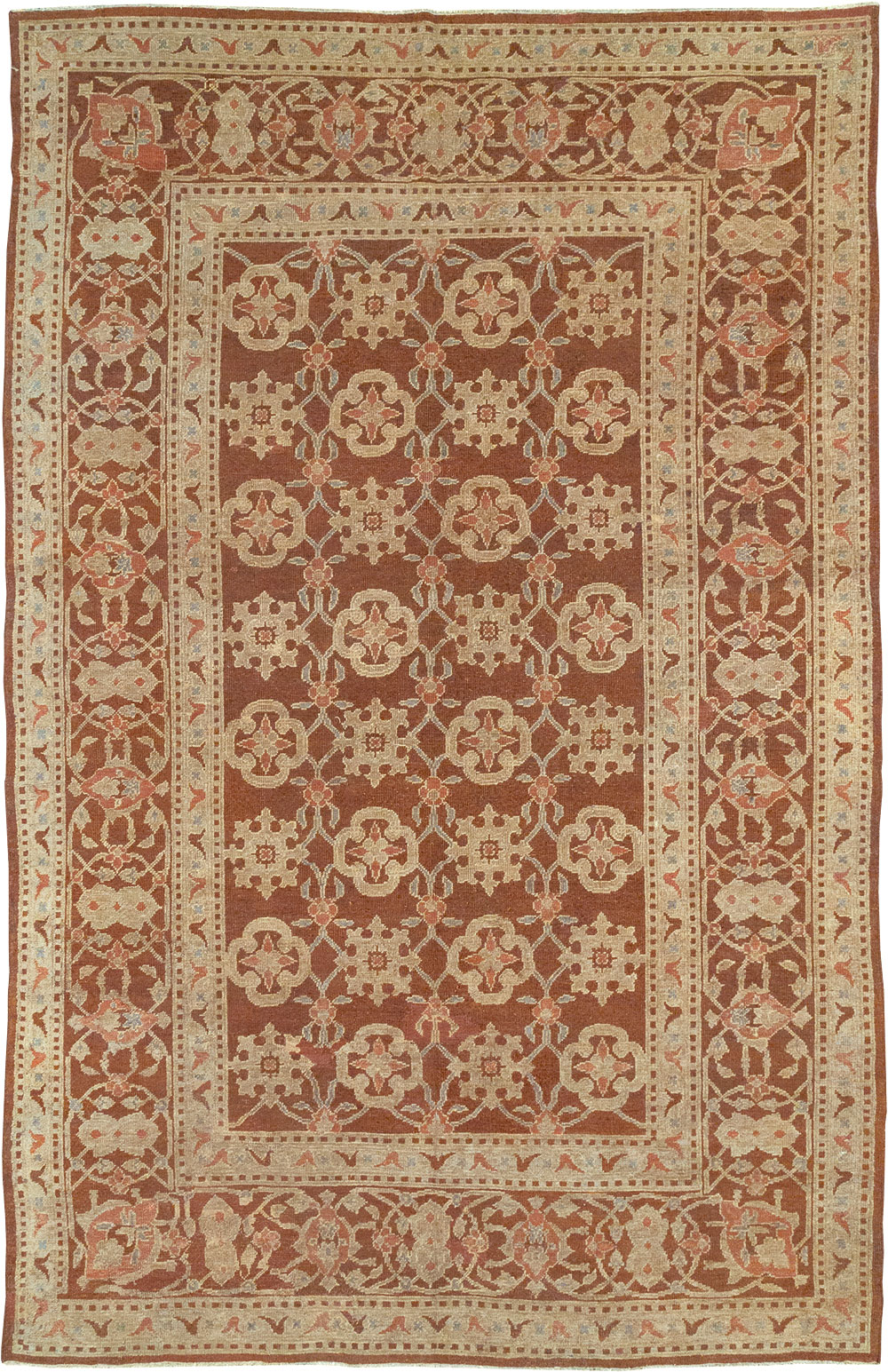 Vintage Indian Lahore Room Size Carpet, No.20307 - Staging