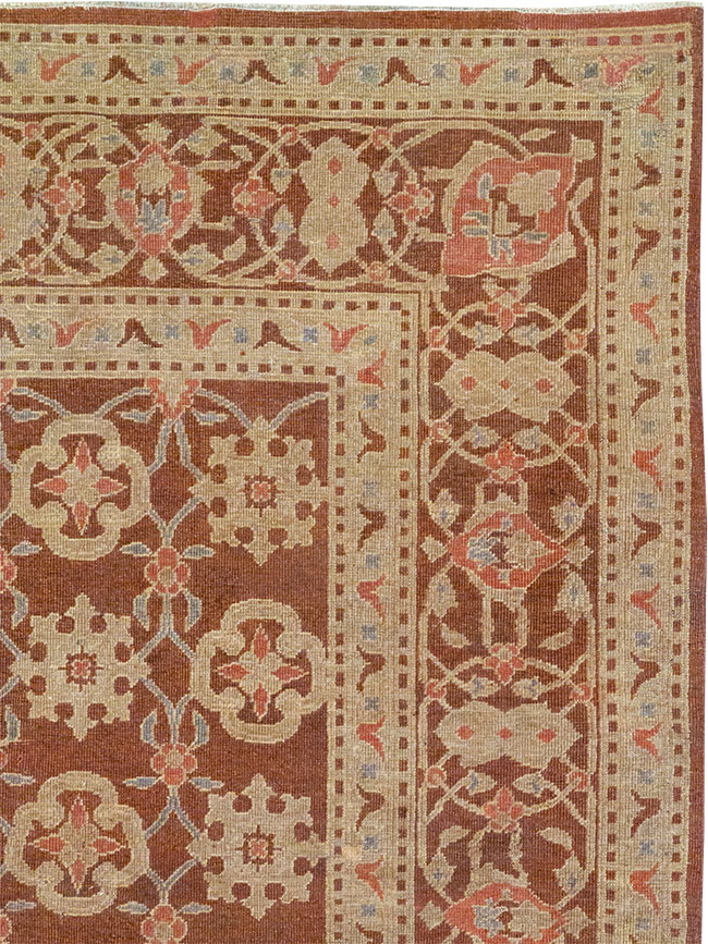 Vintage Indian Lahore Room Size Carpet, No.20307 - Staging