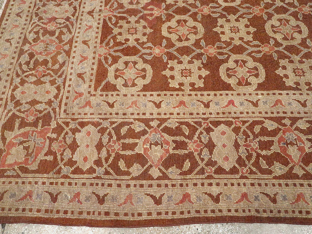 Vintage Indian Lahore Room Size Carpet, No.20307 - Staging