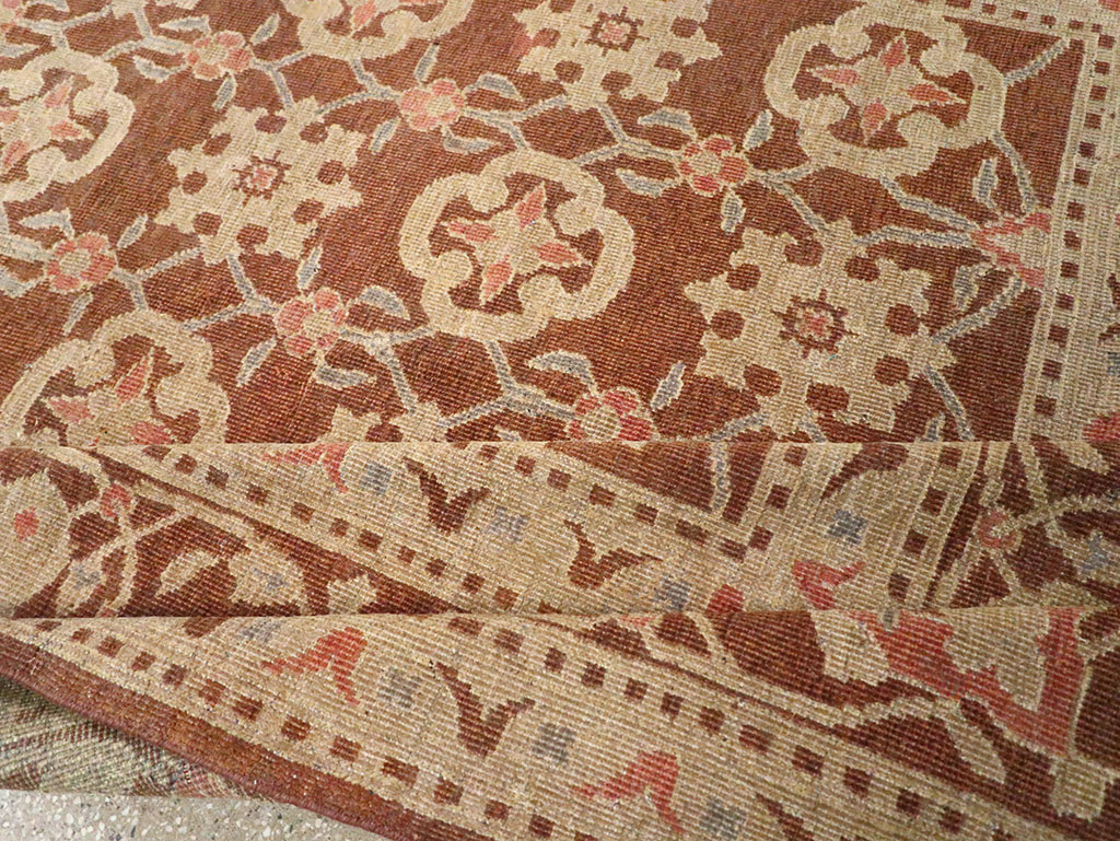 Vintage Indian Lahore Room Size Carpet, No.20307 - Staging