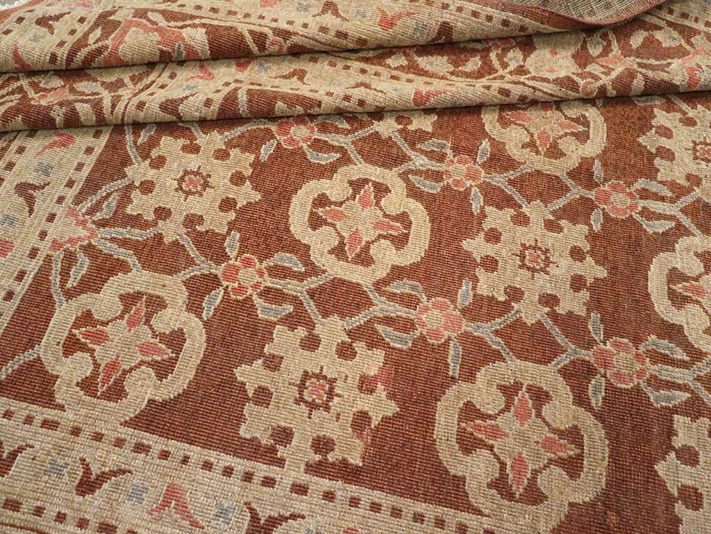 Vintage Indian Lahore Room Size Carpet, No.20307 - Staging