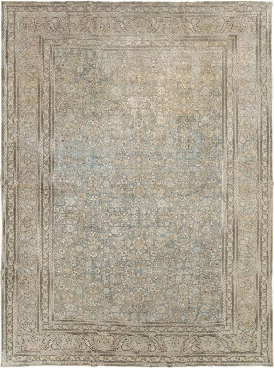 Vintage Persian Tabriz Carpet, No.20309 - Staging