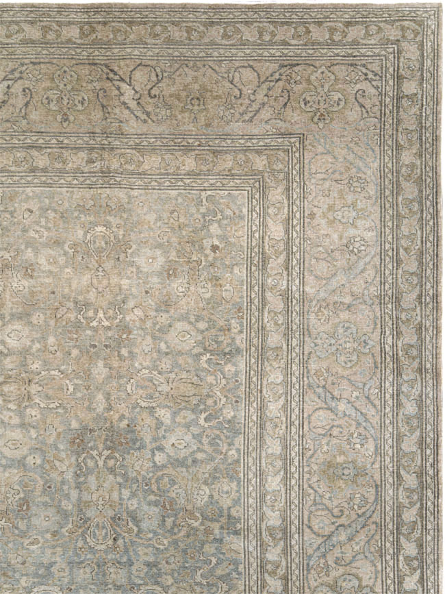Vintage Persian Tabriz Carpet, No.20309 - Staging