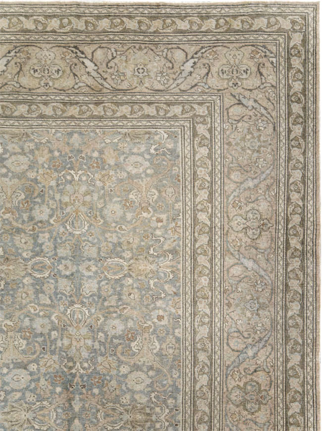 Vintage Persian Tabriz Carpet, No.20309 - Staging