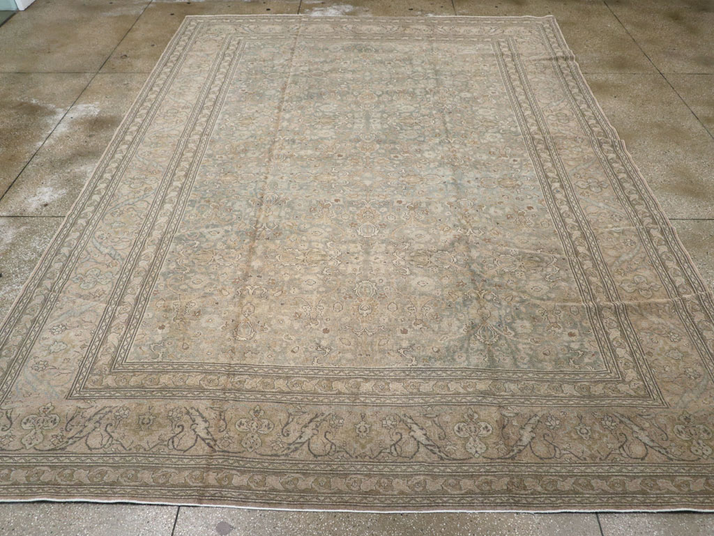 Vintage Persian Tabriz Carpet, No.20309 - Staging