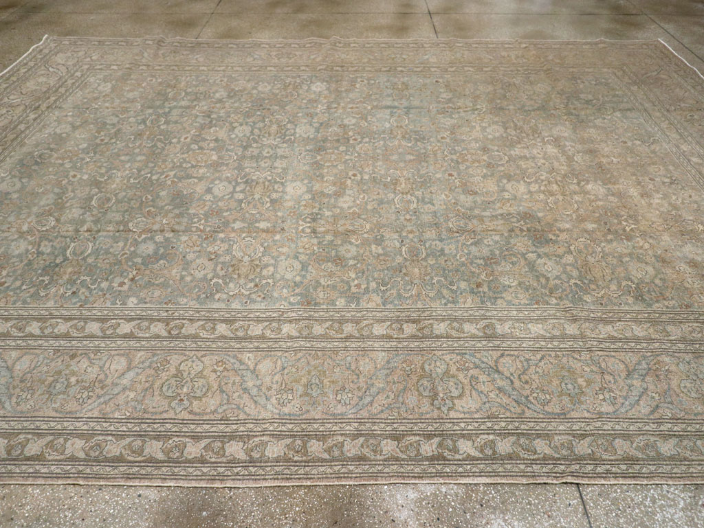 Vintage Persian Tabriz Carpet, No.20309 - Staging