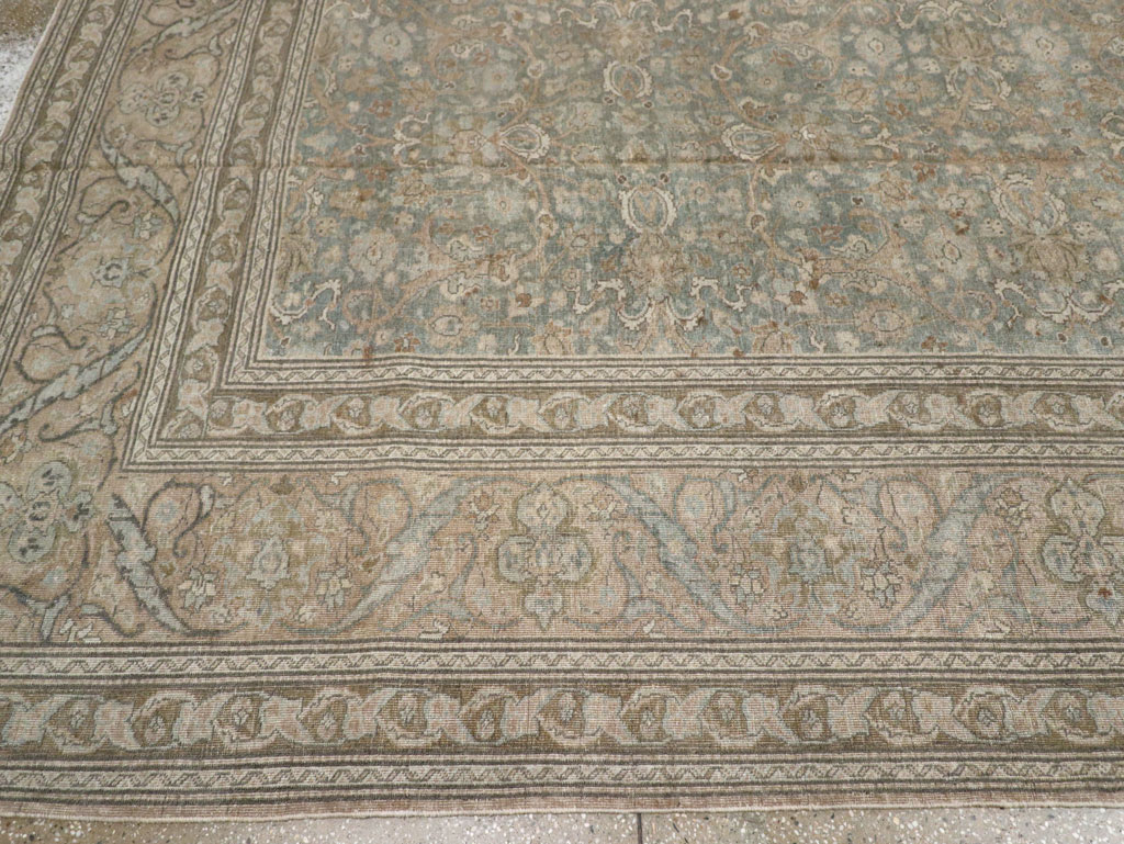 Vintage Persian Tabriz Carpet, No.20309 - Staging