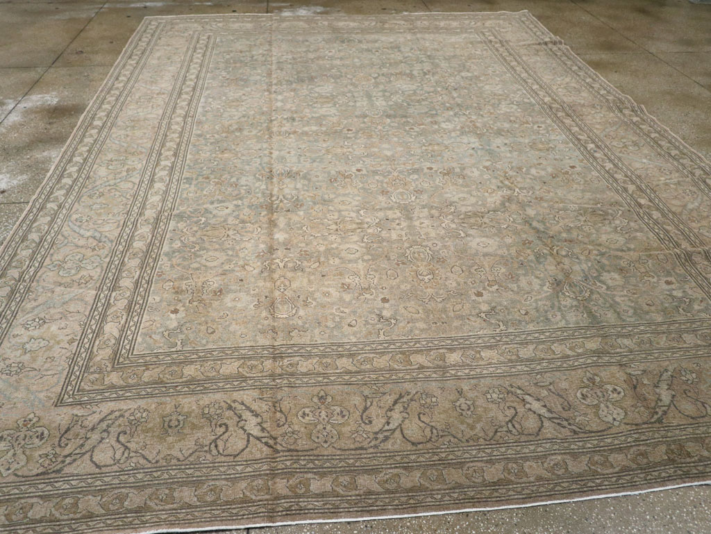 Vintage Persian Tabriz Carpet, No.20309 - Staging