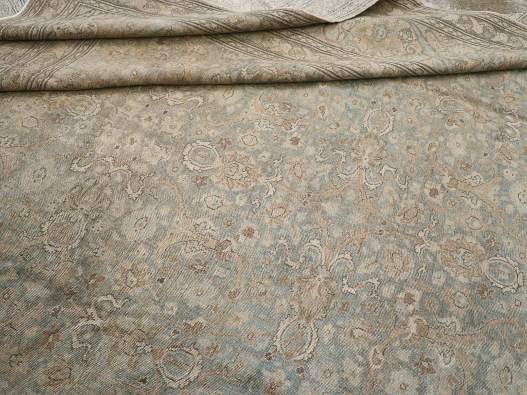 Vintage Persian Tabriz Carpet, No.20309 - Staging