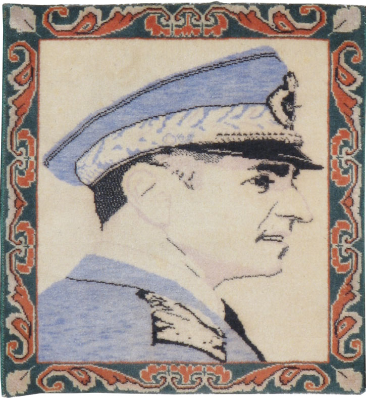 Vintage Persian Tabriz Pictorial  Rug, No.20311 - Staging