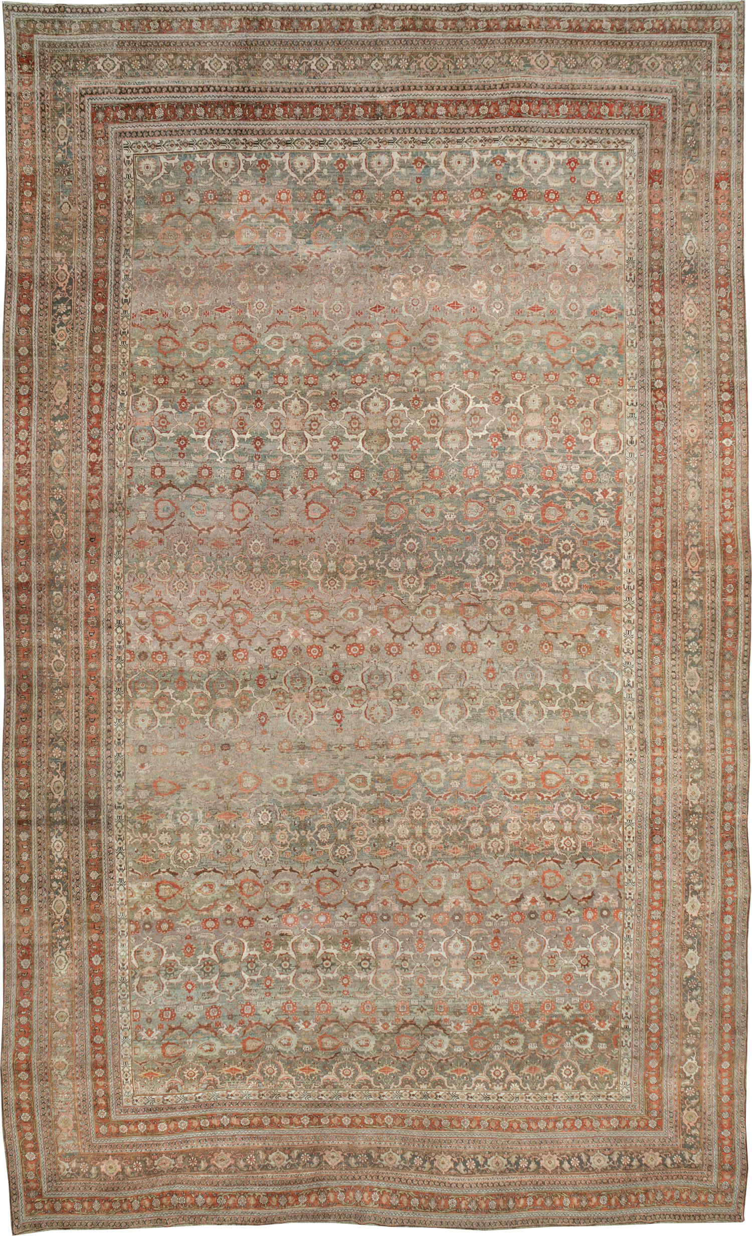 Antique Persian Bidjar Carpet, No.20312 - Staging