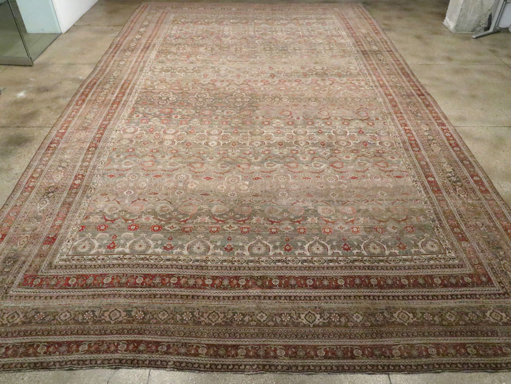 Antique Persian Bidjar Carpet, No.20312 - Staging