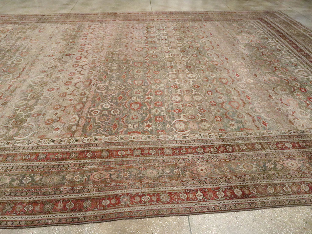 Antique Persian Bidjar Carpet, No.20312 - Staging