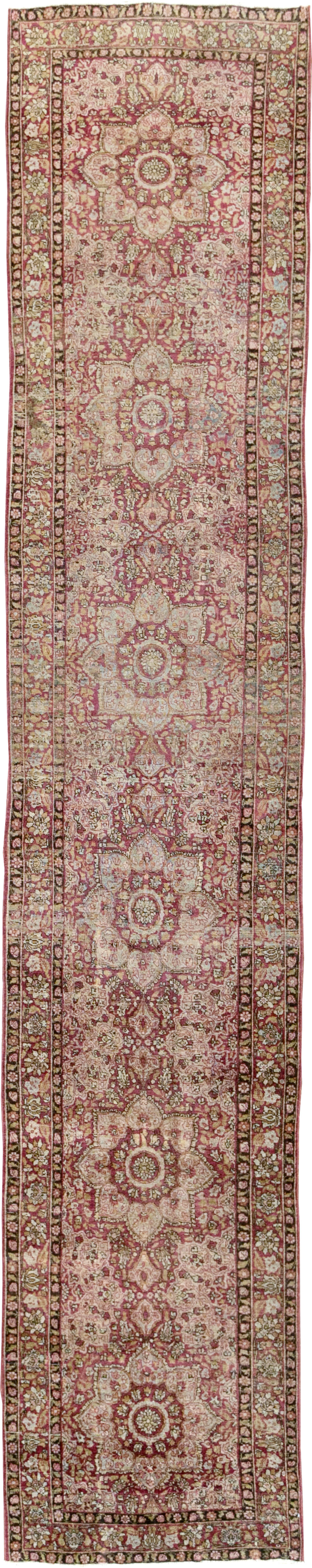 Antique Persian Mashad Runner, No.20313 - Staging