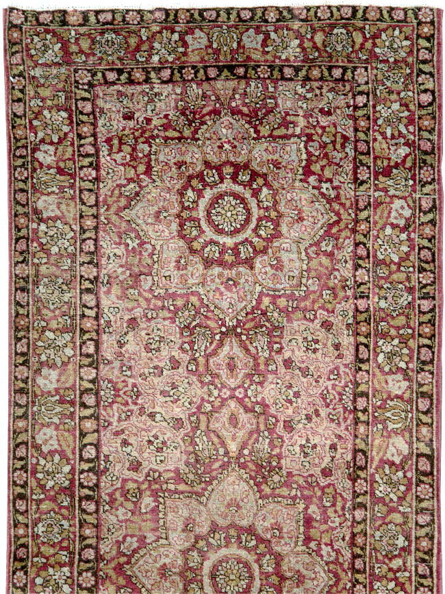 Antique Persian Mashad Runner, No.20313 - Staging