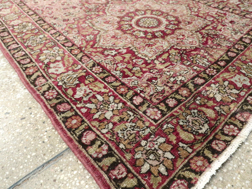 Antique Persian Mashad Runner, No.20313 - Staging
