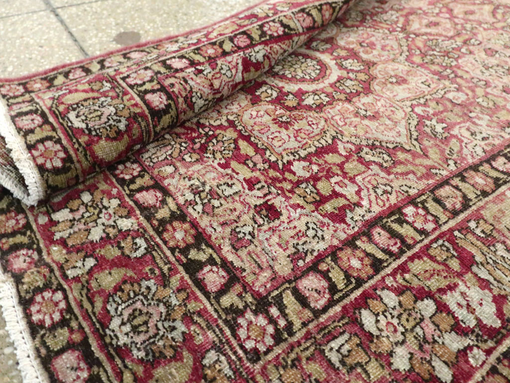 Antique Persian Mashad Runner, No.20313 - Staging