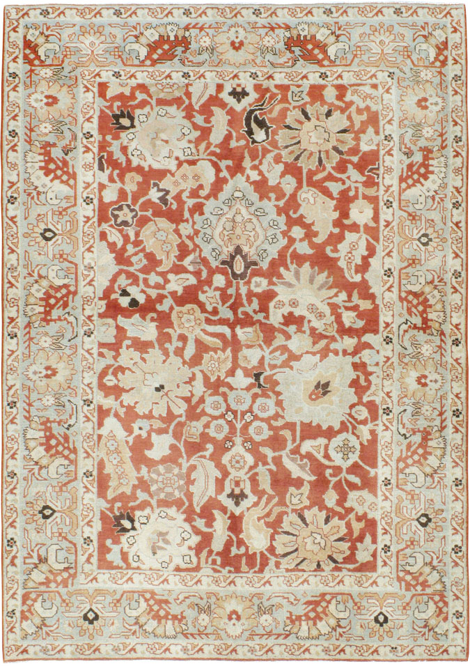 Vintage Persian Tabriz Rug, No.20329 - Staging