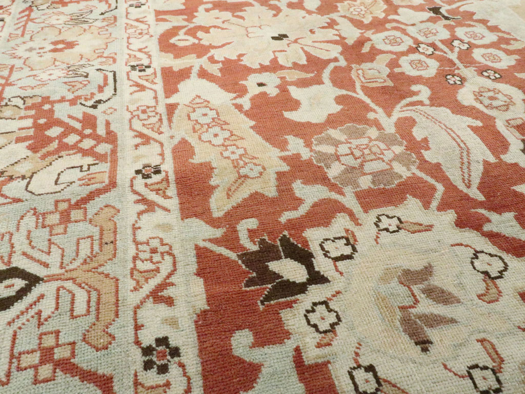 Vintage Persian Tabriz Rug, No.20329 - Staging