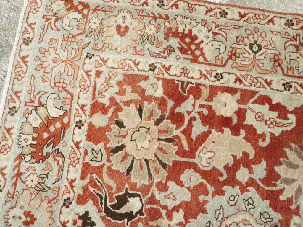 Vintage Persian Tabriz Rug, No.20329 - Staging