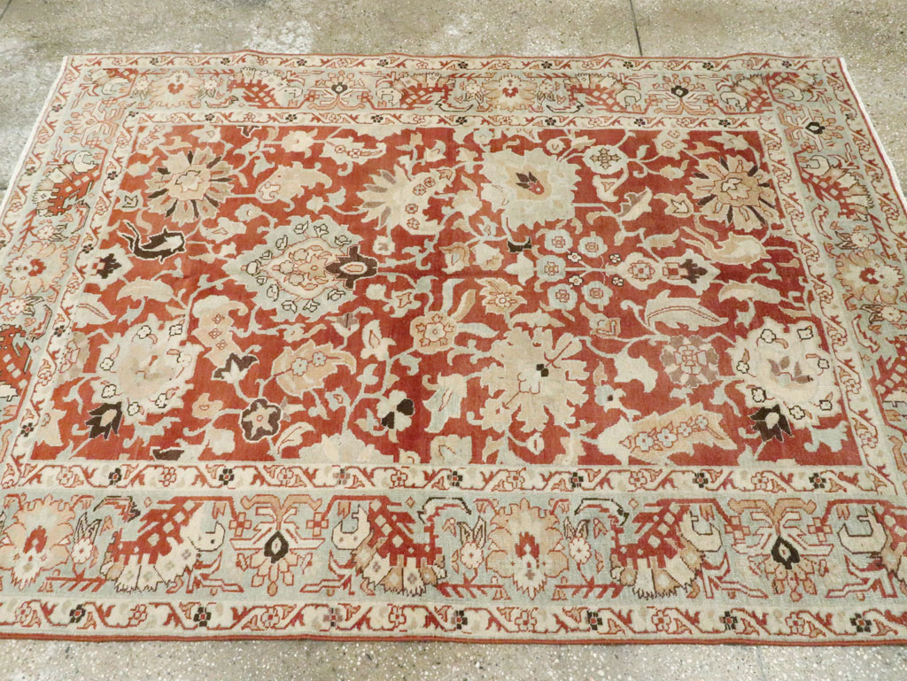 Vintage Persian Tabriz Rug, No.20329 - Staging