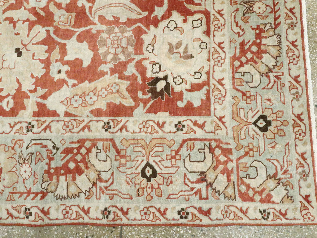 Vintage Persian Tabriz Rug, No.20329 - Staging