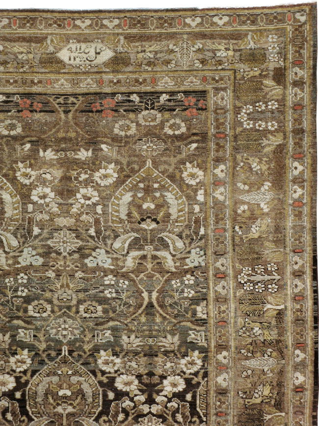 Antique Persian Tabriz Carpet, No.20330 - Staging