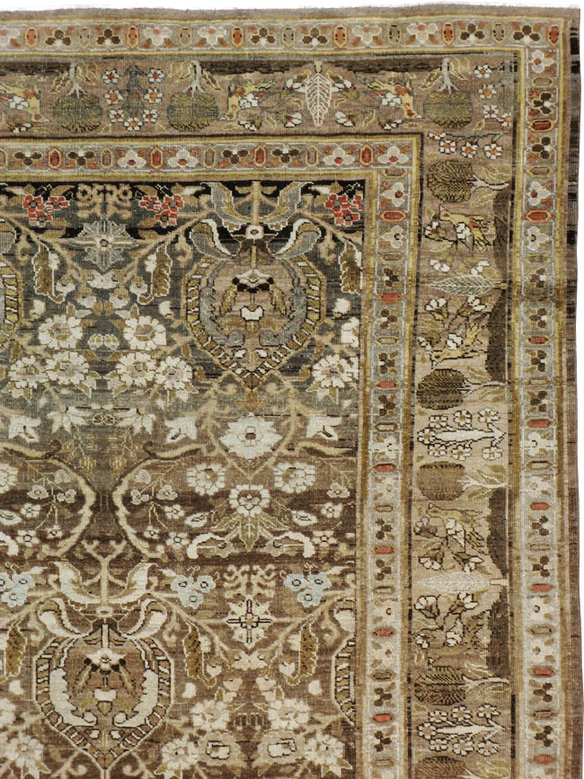 Antique Persian Tabriz Carpet, No.20330 - Staging